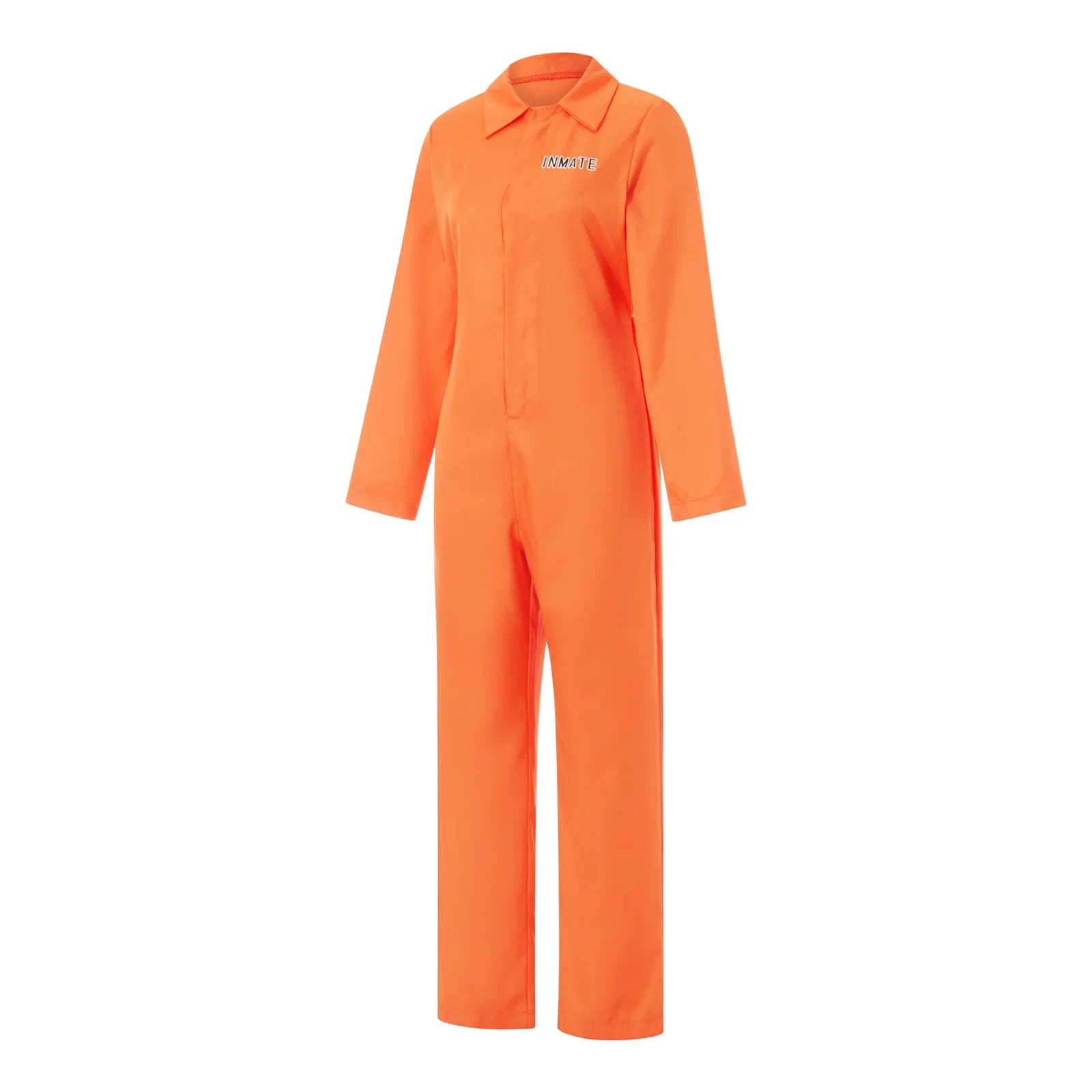 Jail Costumes Letter Print Long Sleeve Prison Jumpsuit for Adults Role-Playing Party Cosplay Outfits，Couples' Clothing Sets