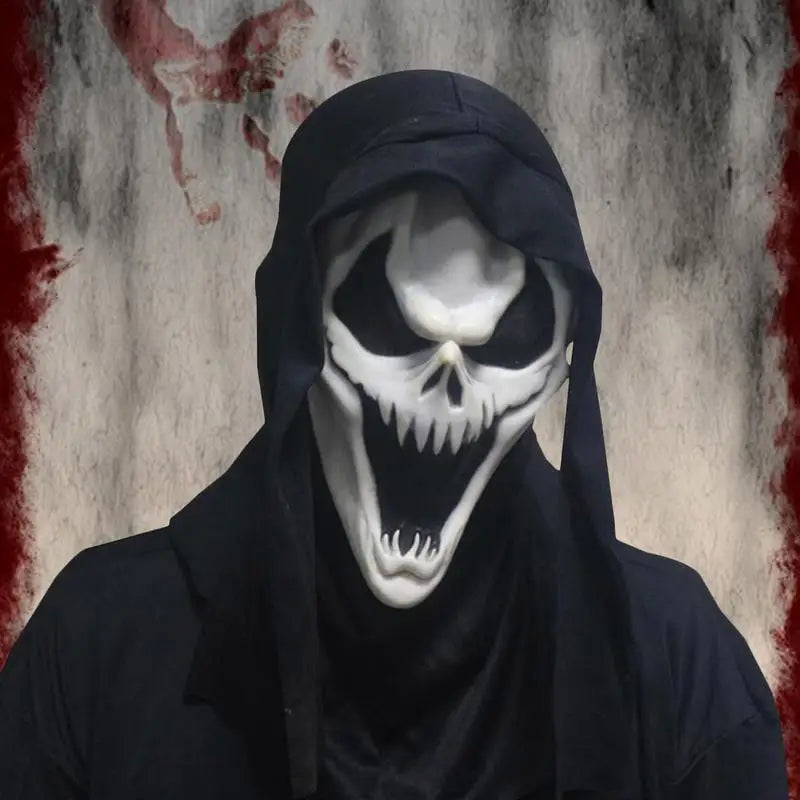 Halloween Scream Face Cover Men Costume Face Shield Ghost Cover Ghost Costume Breathable Scary Halloween Face Shield Scream