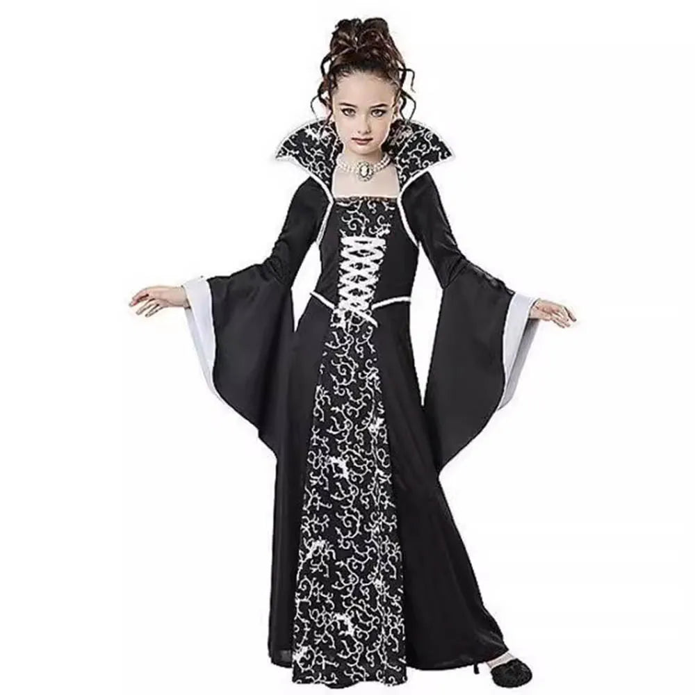 Halloween Role Playing Witch Vampire Girl Costume Girl Disfraz Carnival Dress up Party Mujer Performance Costume