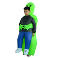 Adult Kids Alien Inflatable Costume Boys Girl Party Cosplay Costume Funny Suit Anime Fancy Dress Halloween Costume for Man Woman